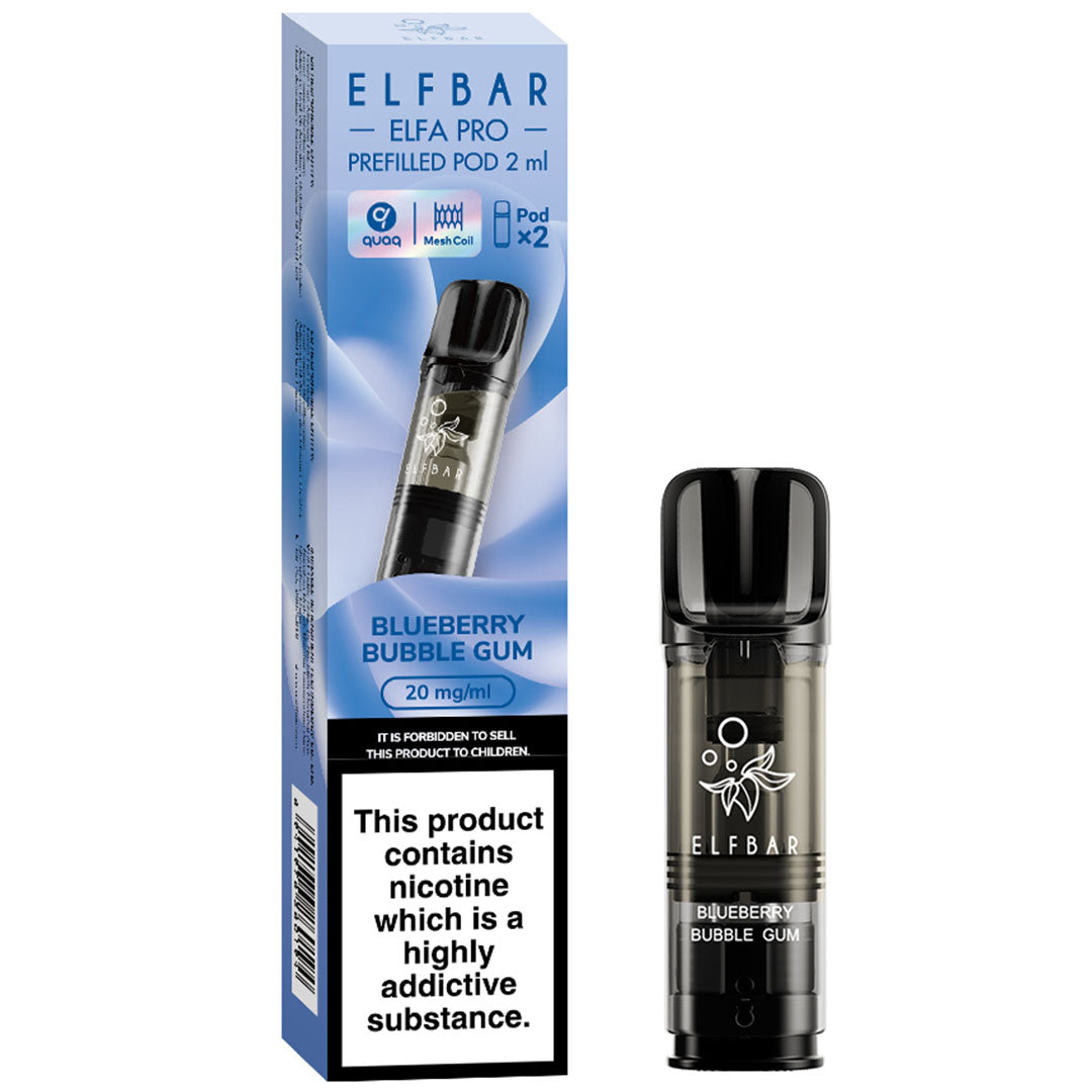 Elf Bar ELFA Pro Prefilled Pods  Elf Bar Blueberry BG(Bubble Gum)  