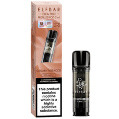 Elf Bar ELFA Pro Prefilled Pods  Elf Bar Snoow Tobacco(Cream Tobacco)  