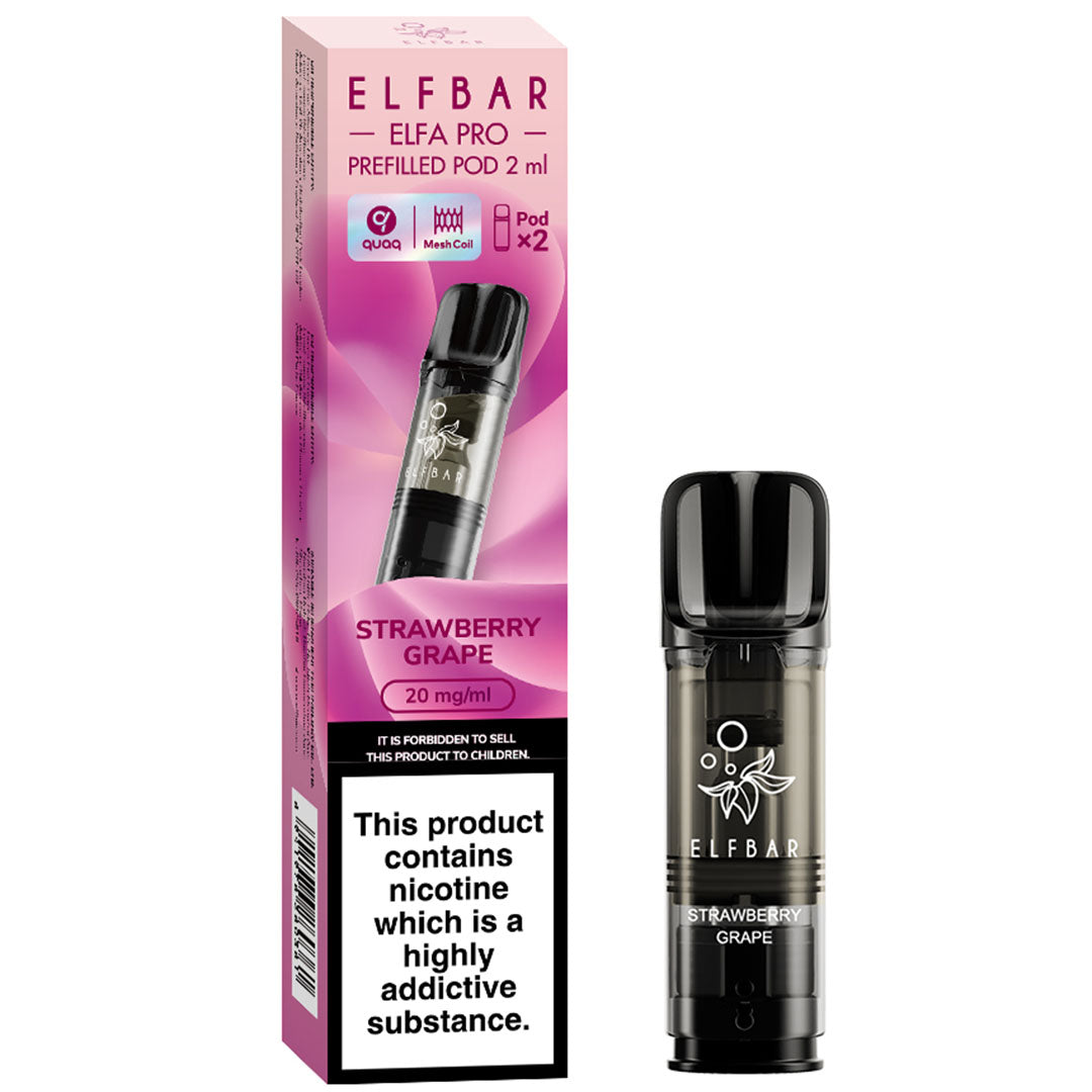 Elf Bar ELFA Pro Prefilled Pods  Elf Bar Strawberry Grape  