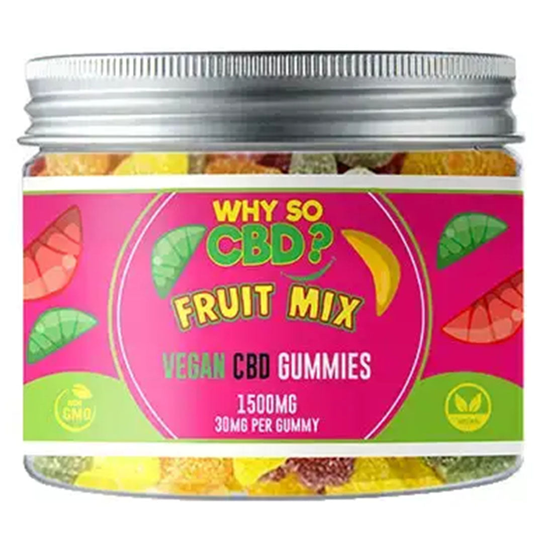 Why So CBD? CBD Vegan Gummies  Why So CBD 1500mg Fruit Mix 