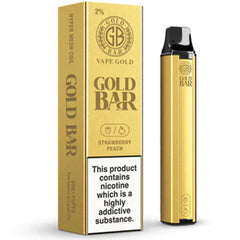 Gold Bar Disposable Vape  Vape Gold Strawberry Peach 20mg 