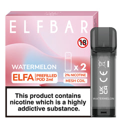 Watermelon Elf Bar ELFA Prefilled Pods 2ml  Elf Bar   