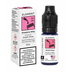 STRAWBERRY WHIP BY ELEMENTS E-LIQUID 10ML  Element E-Liquid   