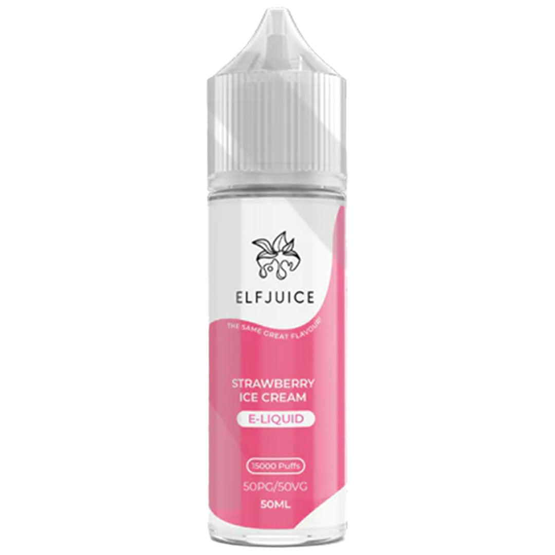 Strawberry Ice Cream By Elf Juice 50ml Shortfill 0mg  Elf Juice   